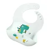 ins food-grade silicone bib, baby feeding bib, baby saliva bib, waterproof and dirt-proof, children's saliva bib for summer Item Picture